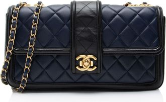 Chanel Quilted Calfskin Elegant Jumbo Flap Bag