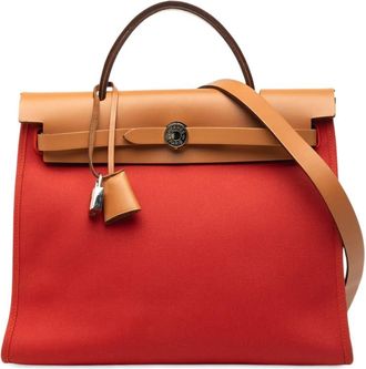 Herm&egrave;s Pre-owned Hermes Toile Herbag Zip 31 Ladies DMEWAE9T5FYCLQOS