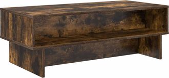 vidaXL Mesa De Caf&eacute; Roble Ahumado 100 X 46 X 35 Cm Vidaxl