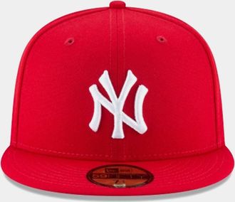 New Era Mens New York Yankees 59Fifty Fitted Cap In Red
