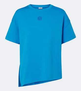 Loewe Asymmetric cotton-blend T-shirt