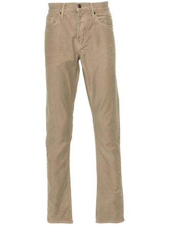 Tom Ford Pantaloni slim a vita media - Toni neutri