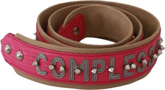 Dolce & Gabbana Womens Bag Strap Pink Leather - Tan - One Size