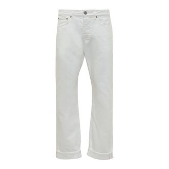 TELA GENOVA Straight Jeans, male, White, Size: W32 Wide Jeans