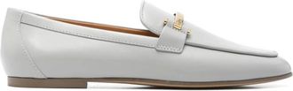 Tod's Tods, Loafers, female, Gray, Size: 6 1/2 US Grey Flat Shoes Almond Toe