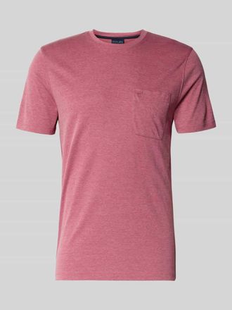 Christian Berg T-Shirt mit Rundhalsausschnitt und Brusttasche in Rose, Gr&ouml;&szlig;e 3XL