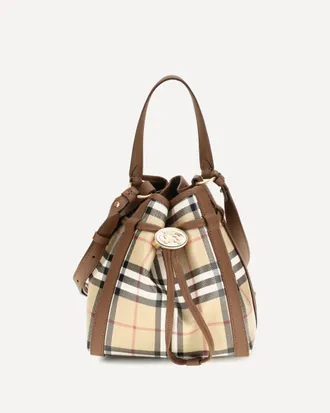 Burberry Mini Check Bucket Bag Female UNI