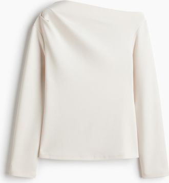 H&M Asymmetrisches Shirt - White