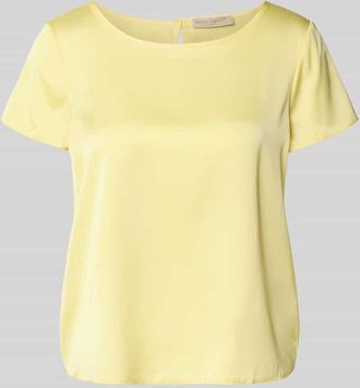 Rinascimento Rinascimento Blusenshirt mit Rundhalsausschnitt und abgerundetem Saum in GELB, Gr&ouml;&szlig;e XL