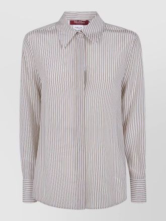 Max Mara striped collared shirt long sleeves design
