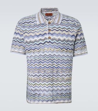 Missoni Polo in cotone a zig-zag