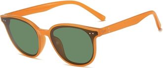 Generic Large Frame Mens Vacation Sunglasses Outdoor Womens Driving Shopping Sun Glasses(Orange)