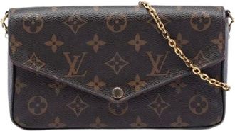 Louis Vuitton Pre-owned Clutches, female, Brown, Size: ONE SIZE Pre-owned Pochette Felicie