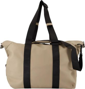 Rains Kleine Weekendtas - Beige Polyester - unisex - Weekendtassen - Beige - ONE Size - Polyester - Tassen