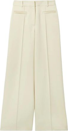 Claudie Pierlot Plooibroek met wijde pijpen - Wit