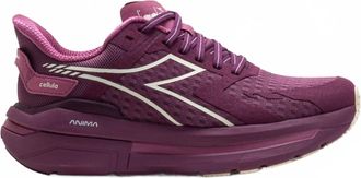 Diadora Womens Cellula Running Shoes In Red Violet/whisper White