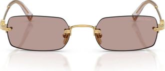 Miu Miu Sunglasses Mub50 S 5 Ak20 I Gold/Light Purple Brown Women