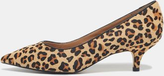 Age of Innocence Brown/beige Calf Hair Pointed Toe Pumps