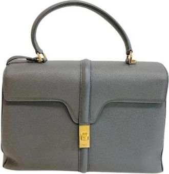 Celine Pre-owned Vintage Handbag - Dames - Vintage Handtas - Grijs - ONE Size - Leer - Vintage