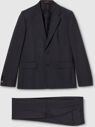 Gucci Wool Mohair Suit, Size 44 IT, Black, Ready-to-wear