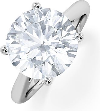 The Diamond Store Elysia 5.00ct Lab Diamond Round Cut Engagement Ring in Platinum G/VS1