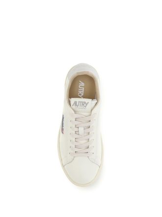 Autry Womens Sneakers Dallas Low Calf Leather White Trainers