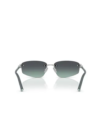 Tiffany & Co. Womens Sunglasses Dark Grey-Silver Metal