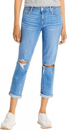 Paige Womens Brigitte Mid Rise Boyfriend Jeans In Retatouille Destructed