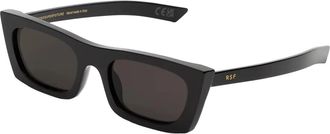 Retro Superfuture Fred 2.0 Schwarze Sonnenbrille