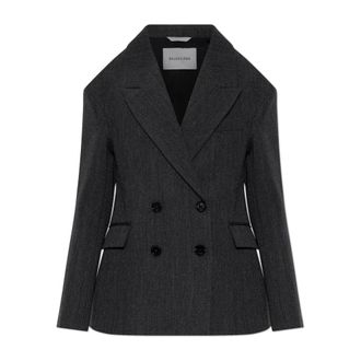 Balenciaga Wol dubbelzijdige blazer - Dames - Jassen - Grijs - Maat: S Wol