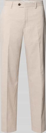 Selected Regular Fit Anzughose mit Leinen-Anteil Modell STYLE.MAINE in Sand, Gr&ouml;&szlig;e 102