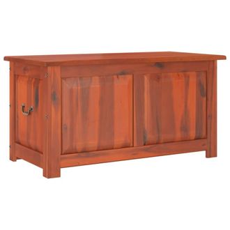 Berkfield Home Storage Chest with Lid Brown Solid Wood Acacia