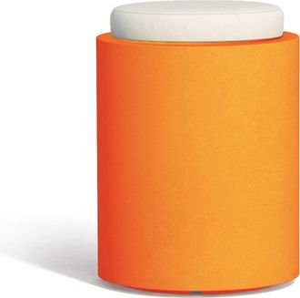 Monacis Puf Comfy Redondo Naranja En Pol&iacute;mero Monacis - &Oslash; 40 Cm - 54 H