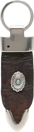 Eraldo Croc-effect Concho-embellished Keyring