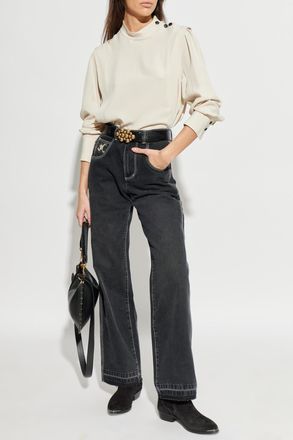 Isabel Marant Jeans Jeyda, Womens, Black