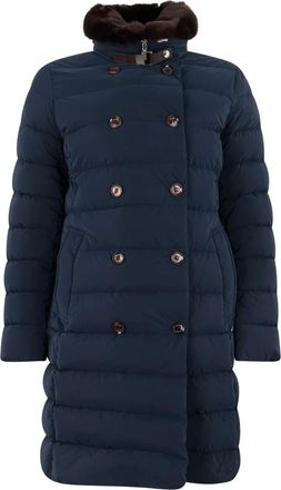 Moorer Longan Jacket - Coats - Mujer - Azul - L