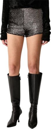 Patrizia Pepe Shorts de lentejuelas - Shorts - Mujer - Gris - XS