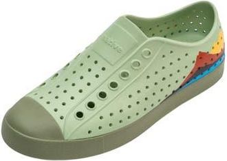 Native Jefferson Water Friendly Perforated Sneaker in Tea Green/Lock Green at Nordstrom Rack, Size 3
