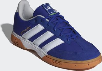 adidas Hallenschuh ADIDAS PERFORMANCE SPEZIALIST INDOOR, Herren, Gr. 42,5, bunt (lucid blau, ftwr wei&szlig;, lucid lemon), Synthetik, Textil, Schuhe Hallenschuh, 