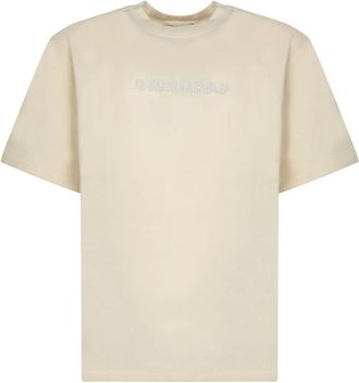 Burberry Paisley Logo T-Shirt - Heren - T-shirts - Beige - S - Katoen - Tops