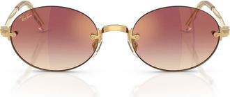 Ray-Ban x A$AP Rocky 54mm Gradient Oval Sunglasses in Arista/clear Violet at Nordstrom
