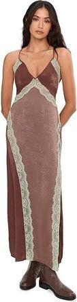 Free People Some Kind Of Love Maxi Slip Womens Underwear Mink Combo : MD (Womens 8-10), Polyester