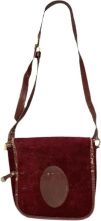 Cartier Pre-owned Cross Body Bags, female, Red, Size: ONE SIZE Pre-owned Leather Crossbody Bag