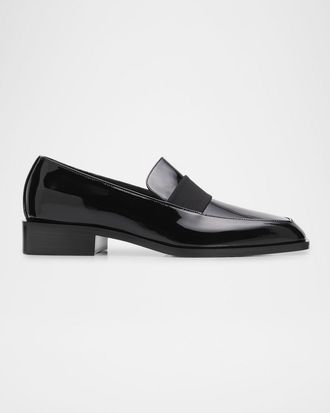 Giuseppe Zanotti Men & apos;s GZ-Lucky Patent Leather Square-Toe Loafers