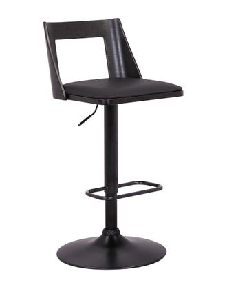 Armen Living Milan Adjustable Swivel Wood Bar Stool