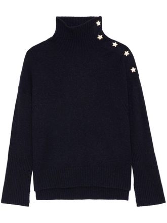Zadig&Voltaire Alma Bijoux jumper - women - Cashmere - M - Blue