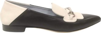 Calpierre Womens Two Tone Sandal In Shiffon Nero/cangloss