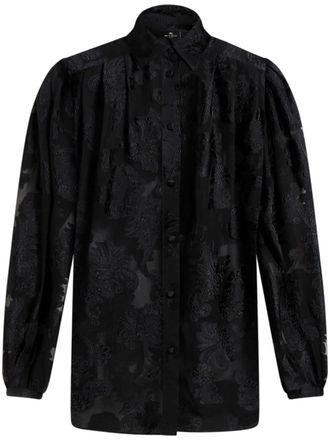 Etro Camicia effetto fil coupé - Nero