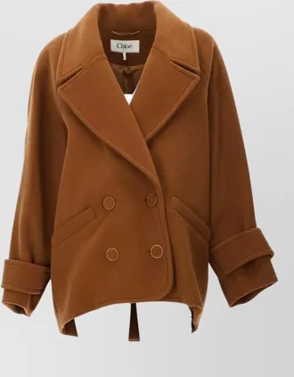 Chlo&eacute; wool double breasted coat