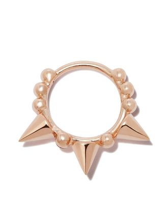 Maria Tash 18kt rose gold triple spike clicker earring